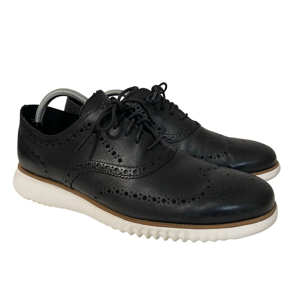 Cole Haan 2.Zerogrand Wingtip Oxford Dress Sneaker Black Men’s Sz 12